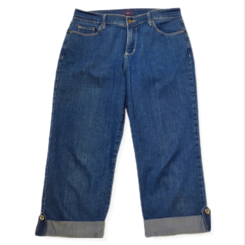 New York Stretch Denim Capri's